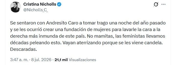 luzmatobon's tweet photo. Me contaron que a la señora Nicholls se le borró esto. 
No, lo escrito escrito está. https://t.co/TXFe8GwrfQ
