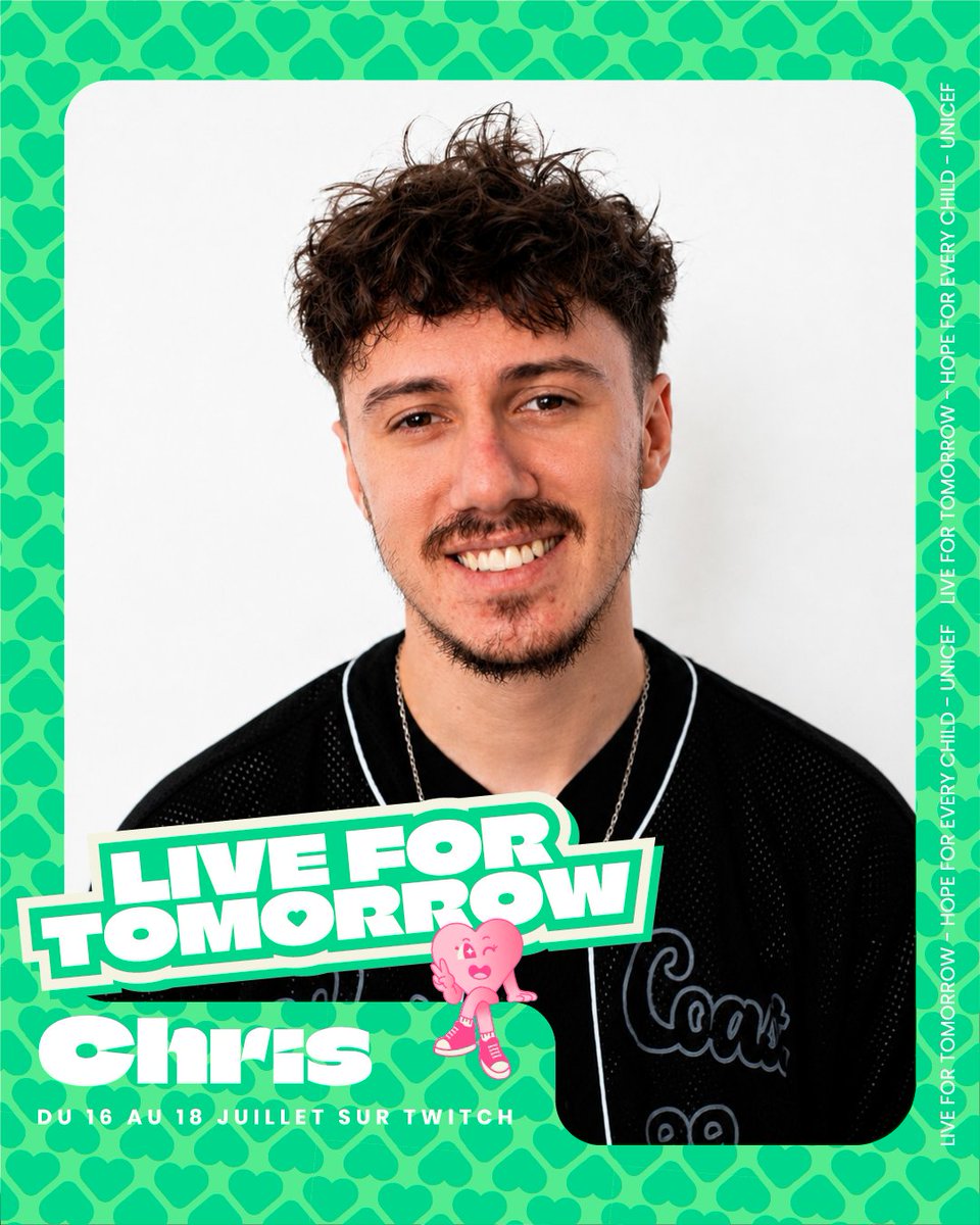 Live4Tomorrow_'s tweet photo. On s'aime tellement qu'il est déjà dans les locaux de l'event, tout seul, sans lumière... (aled)

@ChrisGames_ le boss est évidemment de la partie du 16 au 18 juillet pour #LiveforTomorrow 💙 https://t.co/TsZdqSYId4