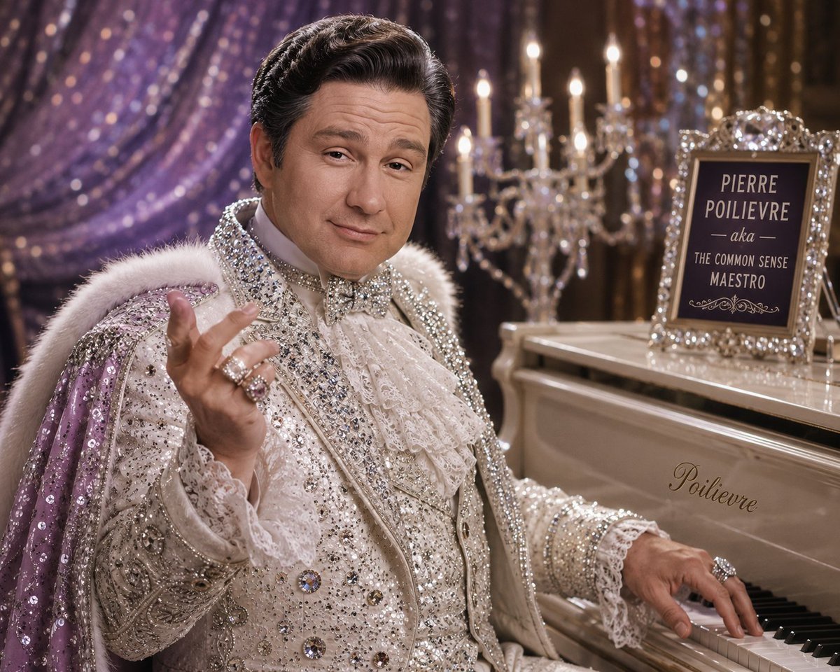 Darth_Pingu's tweet photo. Saw someone on here refer to Pierre Poilievre as "Lethbridge Liberace" and I can't stop laughing!!! https://t.co/fbB6lBRTx4