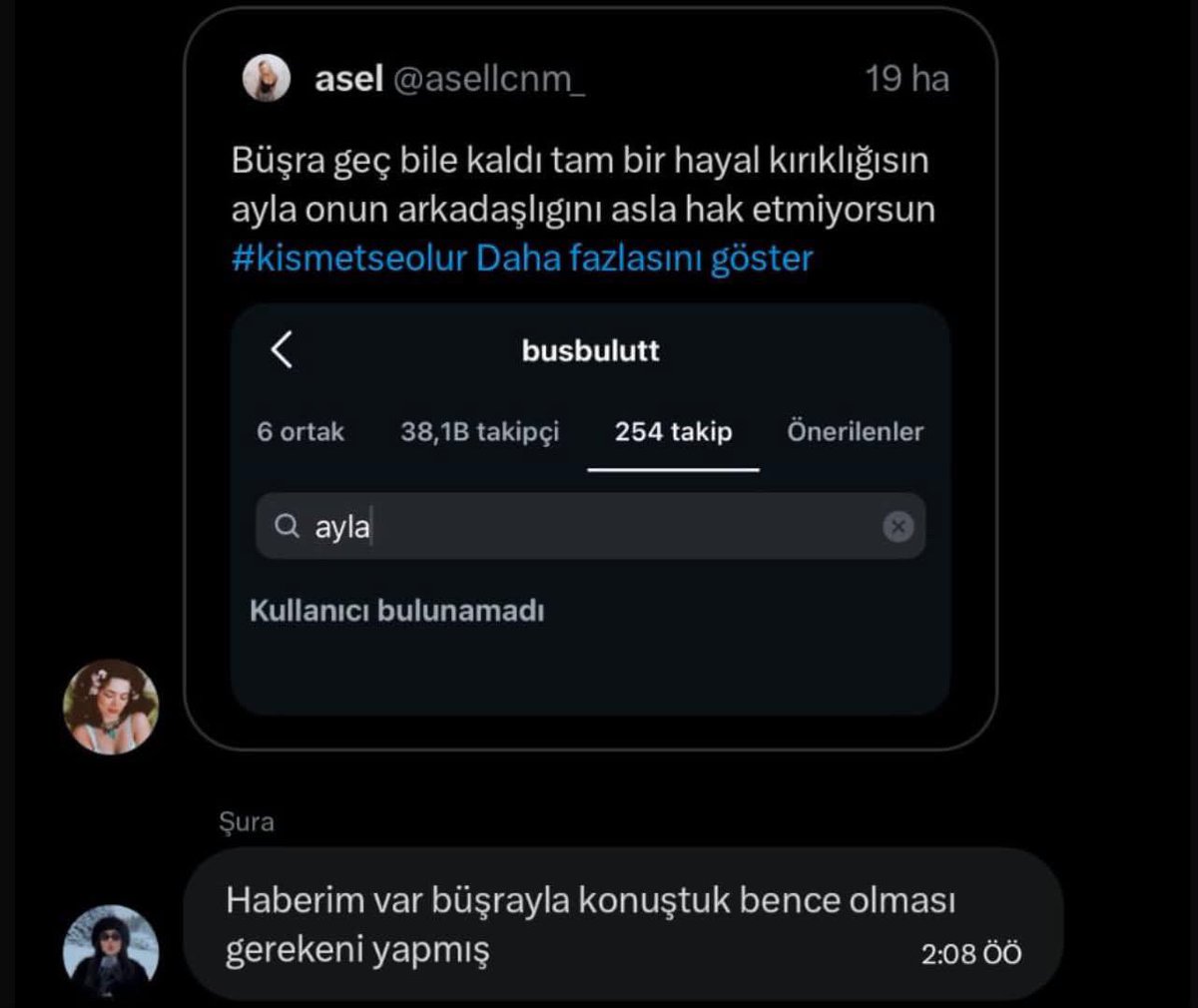 sarellesell's tweet photo. şuracım bunları podcastte söylemeyi unutmuşsun ben sana yardımcı olmak istedim hayrını gör #KısmetseOlur https://t.co/R5rj5Y29z4