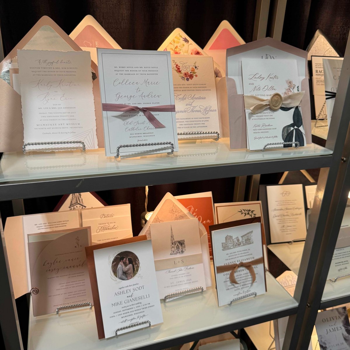 WeddingShowWI's tweet photo. Here’s to #NationalWeddingInvitationDay, honoring designers as they elevate a wedding’s beauty by creating customized artwork that entices recipients to be part of your special day. Find your artist at the 2027 Show, January 30-31.

#weddinginvitations #wonderfulworldofweddings https://t.co/bORb6mmb21