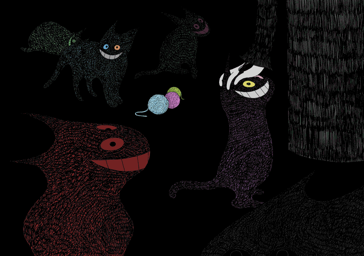 scnd08404's tweet photo. They liked cats so much. #deltaruneㅤㅤㅤ https://t.co/e8WrmXbojM