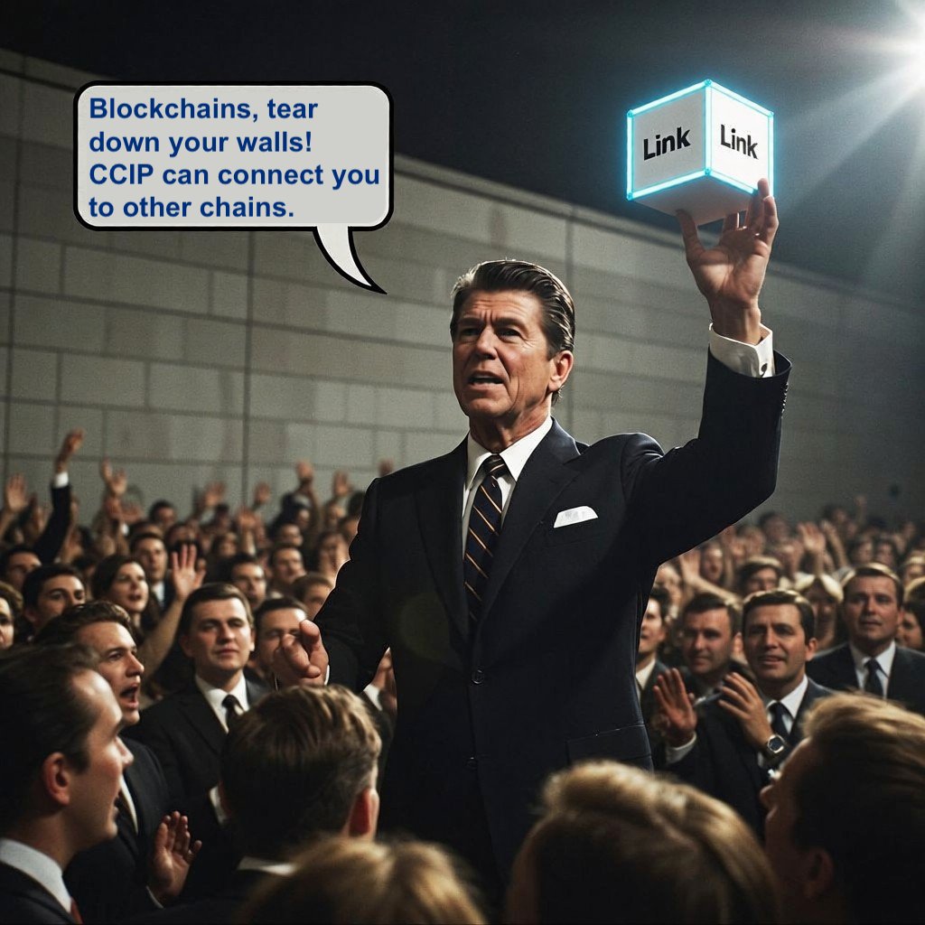 Paesan5's tweet photo. Blockchains, tear down your walls!
CCIP can connect you to other chains.
#CRE #Link #CCIP #SWIFT #Chainlink #ACE #DTCC https://t.co/MS0lSwHCoH