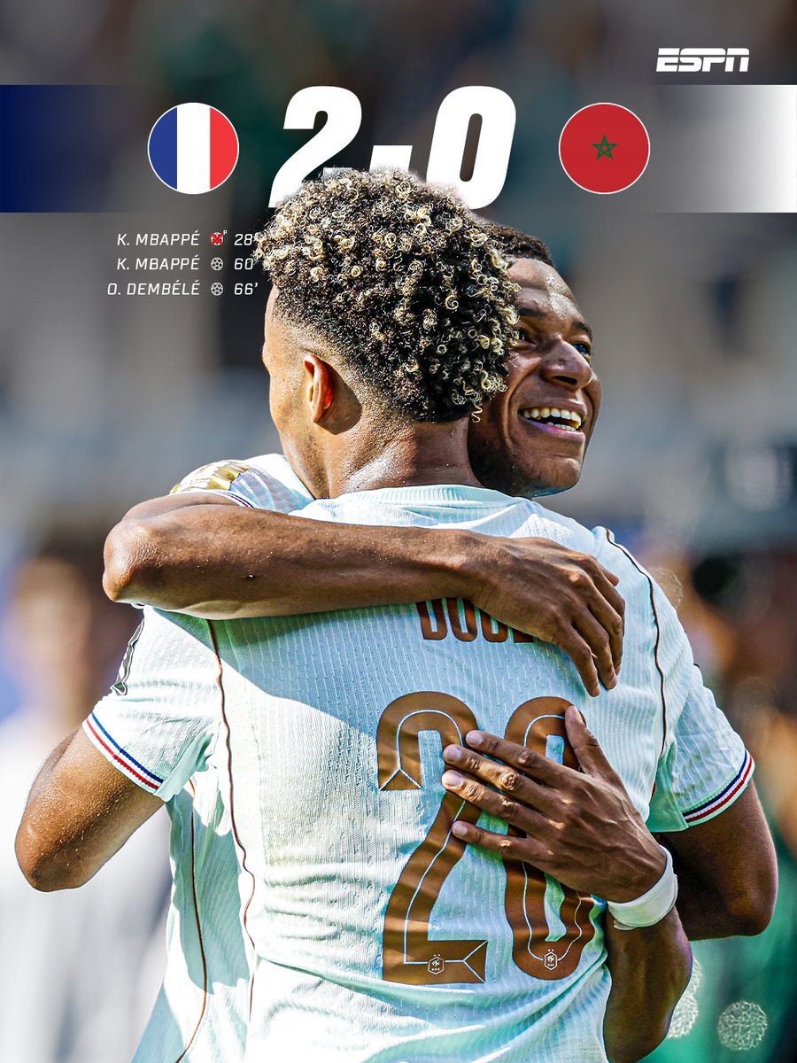 ESPNnl's tweet photo. Frankrijk blijkt maatje te groot voor Marokko en is eerste halvefinalist 🇫🇷🔝 https://t.co/piyb96iCEi