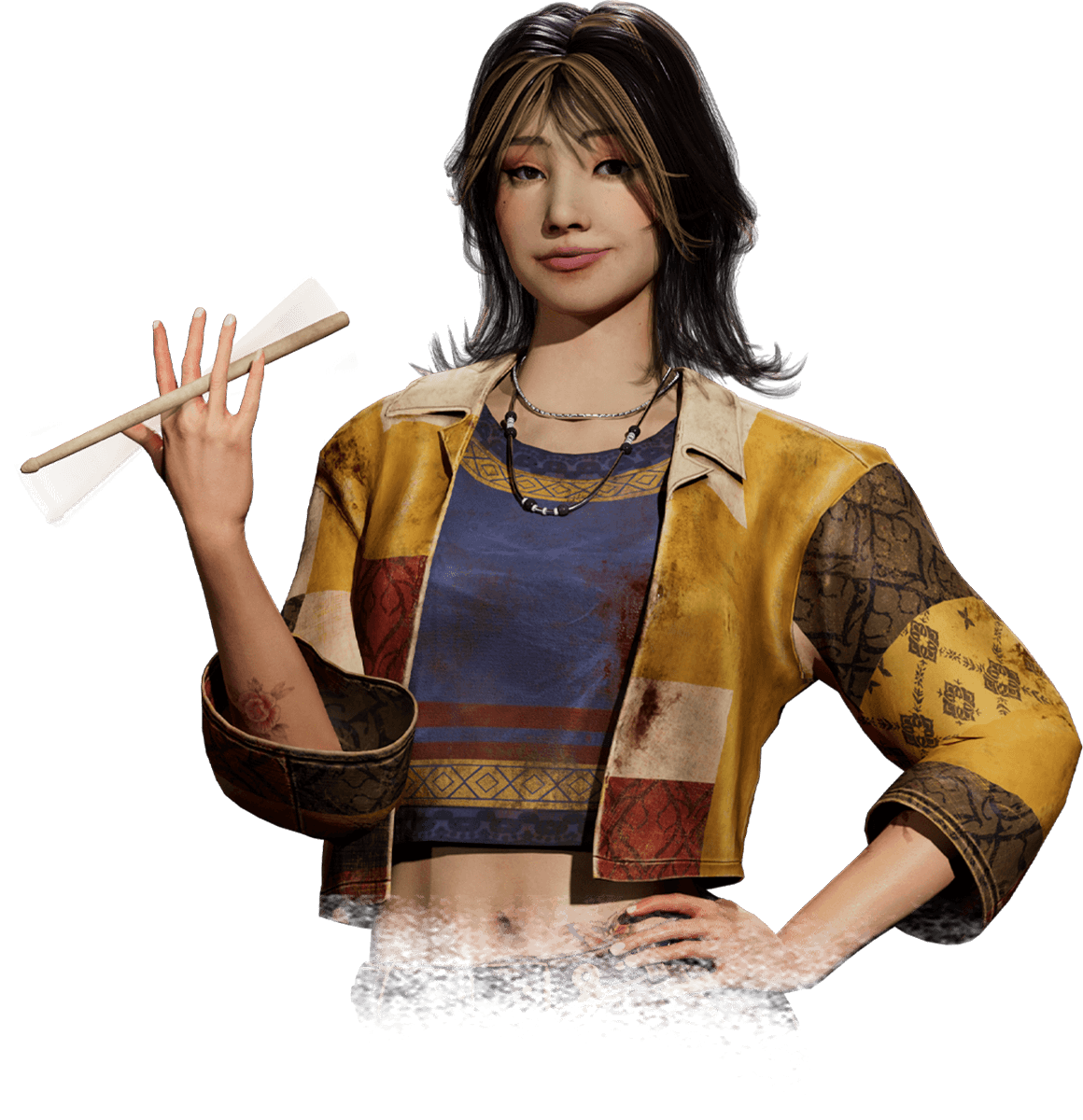 JanMor555's tweet photo. In light of the recent #DBD Survey, for a license that I want, here is my concept for a #MurderDrones x #DeadByDaylight Cosmetic Collaboration. Based on the Nyaight of the Living Cat, it will consist of a Very Rare Uzi Cosplay for Vee Boonyasak and a Visceral Cyn for The Spirit. https://t.co/zBAkbL2koD