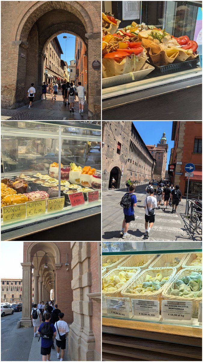 RCStechfaculty's tweet photo. Then off to Bologna for some sites and lunch 🍝 https://t.co/DvG0lx4uEB