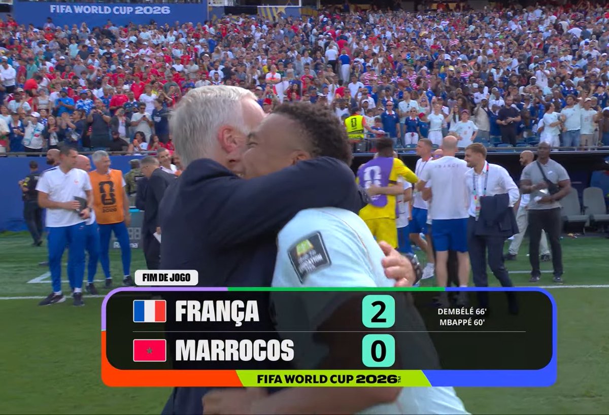 CentralDoBrega's tweet photo. FIM DE JOGO!

A FRANÇA ESTÁ CLASSIFICADA PARA A SEMIFINAL DA COPA DO MUNDO! 🇫🇷

Marrocos eliminado.

Eles vão ganhar a Copa do Mundo… https://t.co/I2J9YU9p56