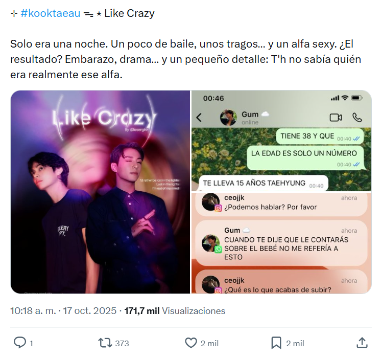 vootks's tweet photo. Partes que no salen del hilo de Like Crazy 𐙚 https://t.co/b2L9h3acLx