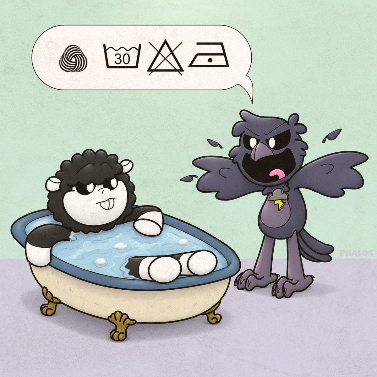 PhalosSouthpaw's tweet photo. They're just worried. 🧶🐏

#Poe #BabaChops #NightmareCritters #PoppyPlaytime #PoppyPlaytimefanart #furryartwork https://t.co/PFJDseQ4Li