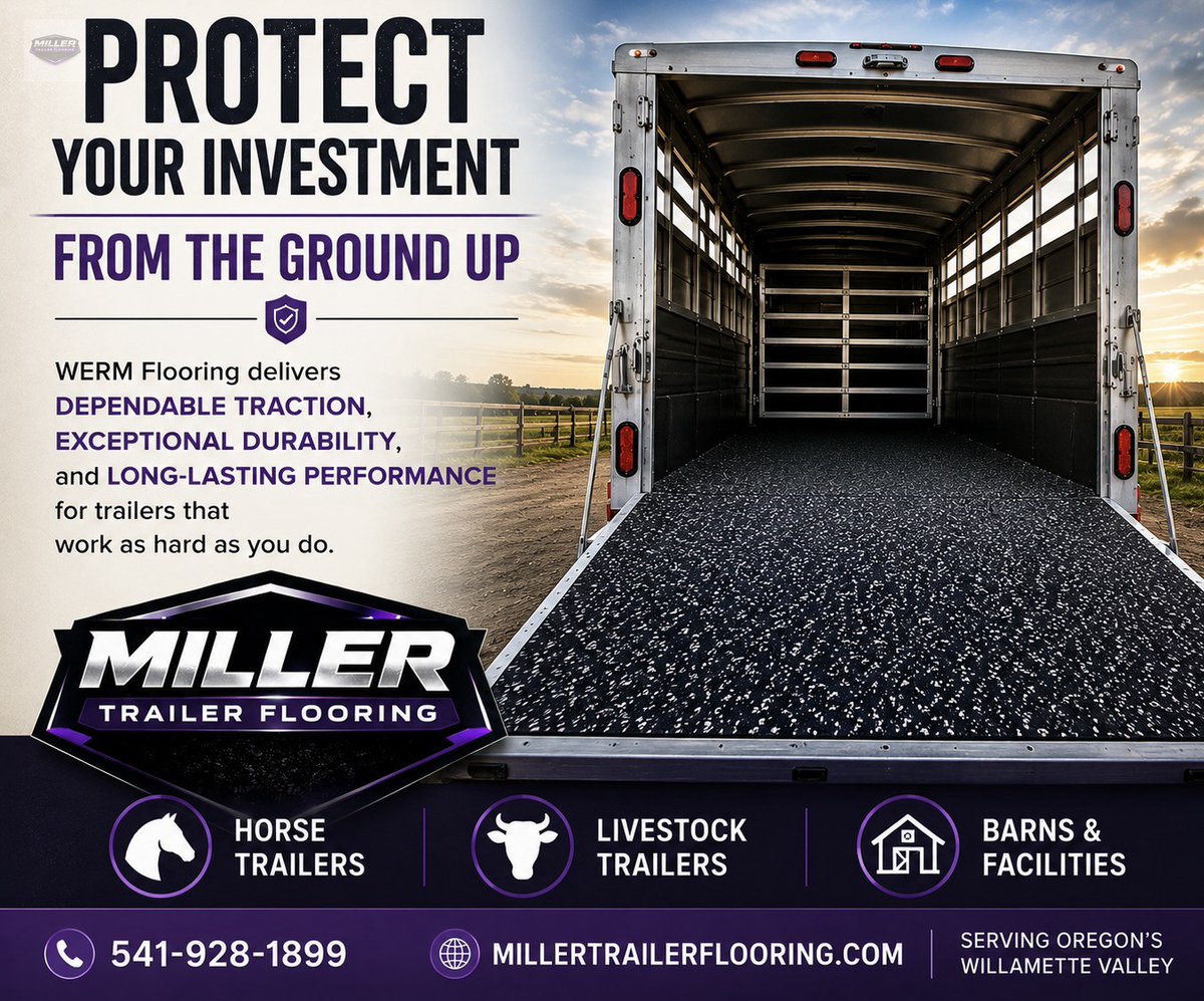 MillerTrlFloor's tweet photo. Haul with confidence. WERM Flooring delivers durable, reliable trailer flooring for livestock &amp; horse trailers. https://t.co/01Kz3dQmea https://t.co/CauiYqbHga