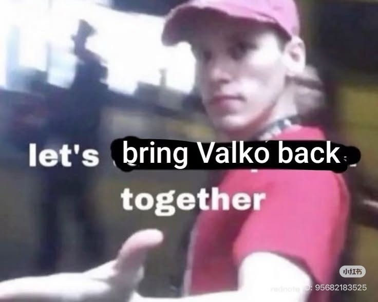 seriasstuff's tweet photo. @otomellie #BringBackValko https://t.co/agNsIHL321