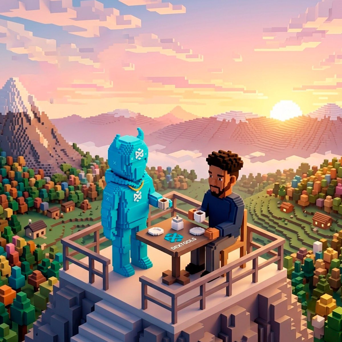 DextoolsBullX's tweet photo. Just two bulls enjoying a morning coffee at the top. ☕️🐂

@blknoiz06 https://t.co/MIvKhOlqTK