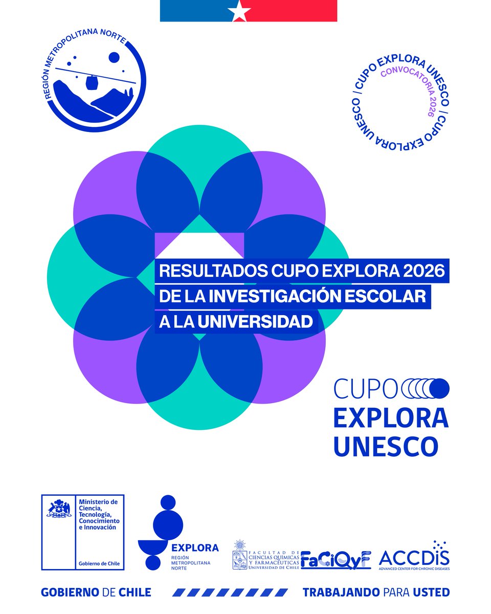 parexploranorte's tweet photo. 💫 Orgullo Explora RM Norte
Les deseamos mucho exito y que este sea solo el comienzo de un camino lleno de descubrimientos y sueños por cumplir.
#ExploraRMNorte #ACCDiS #Conocimiento #Estudiantes https://t.co/OyMJJ2Qbty
