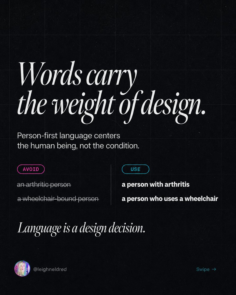 lefideledesigns's tweet photo. 1B+ people. 50+ accessibility barriers on most home pages (WebAIM, 2025).

Inclusive design built from the foundation outperforms retrofitted compliance every time.

Design with conscience.

#InclusiveDesign #AccessibilityMatters #EthicalDesign

https://t.co/er3OUiCOeD https://t.co/lDiWWqZS8y