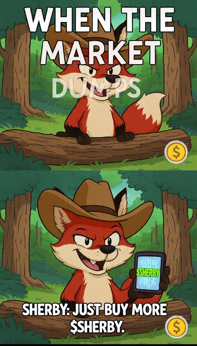 melly5126's tweet photo. When market is red but $SHERBY holders stay smirking 😏💚
Robinhood of the forest is here to steal the charts.
#SHERBY #Crypto #Memecoin https://t.co/ic5hZ6HfEI