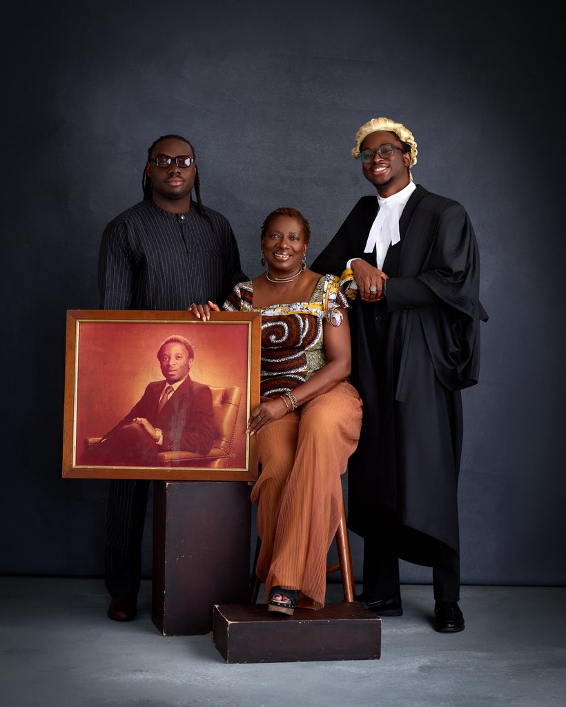 nara_njo's tweet photo. F.O Onabanjo Esq❤️

Today I was called to the Nigerian Bar. My mother was seated. My dad wasn’t.

He held my hand through every version of me the boy learning to walk, the teenager figuring out who he wanted to be, the law student drowning in casebooks, the son sitting by his bedside those last few nights. He held it until the night before he left. That’s the kind of love I got to have. Not everyone does.

One of the last things I told him was that I’d become a lawyer. He said “congratulations.” That’s it. No long speech, no grand moment just my father, proud, in one word. I didn’t know it would be one of our last conversations. I’m grateful I told him in time

Man is not God, and God is not man. My father couldn’t stay no matter how much I needed him to, and there’s a kind of peace I’m still learning to make with that that even the people who feel infinite to us are still just men, on loan to us for a while. He wasn’t meant to stay forever. He was only ever meant to be here for now.

And maybe that’s the whole lesson. The present is the only gift we actually get. Not the future I imagined with him in it, not the past I keep replaying just now. So today, robes and all, I’m choosing to just be. To feel this fully the pride and the grief together, because they came from the same place.

Dad, I hope you’re proud. I hope somehow you already know. I love you, and I love the family you built that’s still holding me up. This one’s for you.