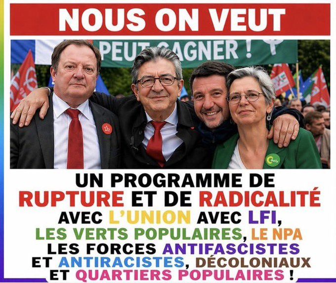 mmia2's tweet photo. @faureolivier Olivier , on a un message pour vous  , de la part de la Gauche de gauche ,celle qui ne trahit pas ses électeurs, la Gauche qui va l'emporter au second tour contre le RN . https://t.co/caX2YFVvCn