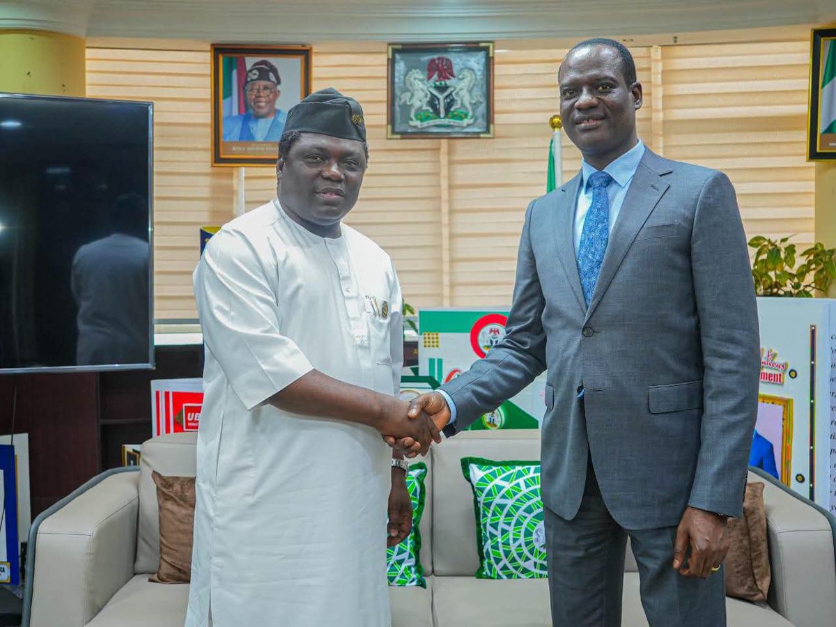 GovAgbuKefas's tweet photo. As part of our commitment to deepening inter-governmental cooperation and strengthening partnerships with key federal institutions, I paid a courtesy and familiarisation visit to the Minister of Finance and Coordinating Minister of the Economy, Mr. Taiwo Oyedele, in Abuja.

The visit provided an opportunity to congratulate the Minister on his appointment and to further strengthen the cordial relationship between the Taraba State Government and the Federal Ministry of Finance.

We will continue to collaborate with the Ministry to advance programmes and policies that will drive economic development, attract investment, improve internally generated revenue, and enhance the wellbeing of the people of Taraba State.

#MovingForward