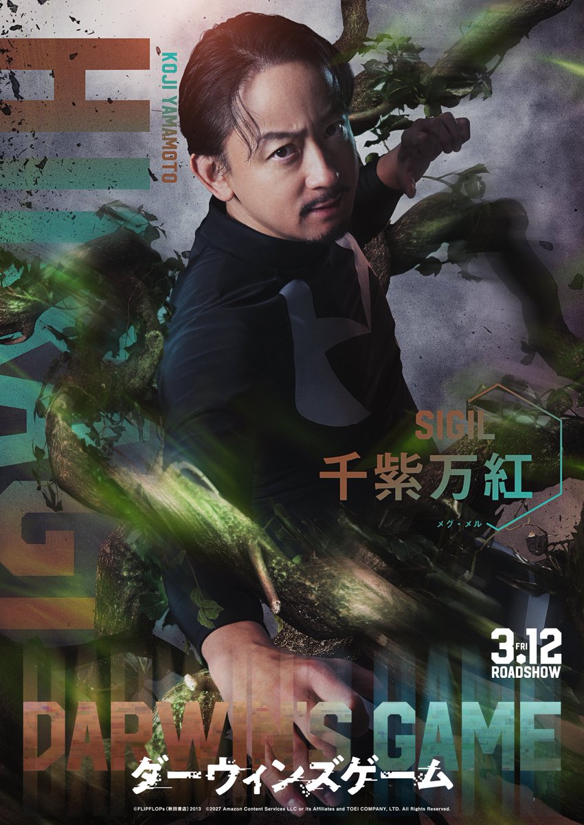 darwinsgame_mov's tweet photo. ❏ 𝐂𝐨𝐦𝐦𝐞𝐧𝐭
⠀⠀⠀⠀❯❯⠀山本耕史／ヒイラギ役
⠀⠀⠀
🔫𝟐𝟎𝟐𝟕.𝟑.𝟏𝟐(金)𝐒𝐓𝐀𝐑𝐓
#映画ダーウィンズゲーム #シギル発動 https://t.co/eI7glG9D3M