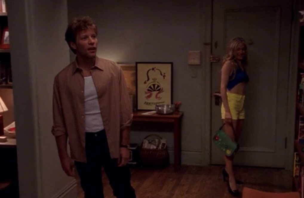 retrocvnty's tweet photo. That time Jon Bon Jovi made a guest appearance on Sex and the City https://t.co/5LJAr1DKYy