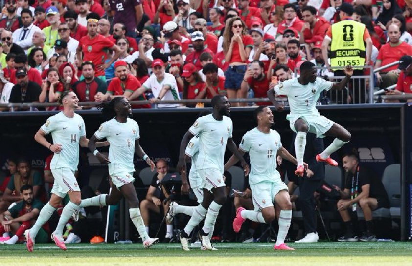 DennisHG's tweet photo. France showed the difference between a great team and a champion team.

Morocco fought with courage and intensity, but France were more clinical when the big moments arrived.

You can compete with Les Bleus, but giving them chances is a punishment. 🇫🇷🔥
 #FRA #FIFAWorldCup https://t.co/2K8GogJQd1