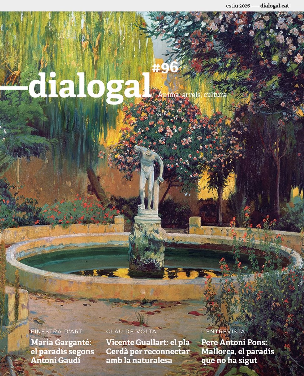 dialogal_'s tweet photo. ⛲️ Des del jardí de l’Edèn fins al pla Cerdà, de les utopies urbanes als refugis fiscals, el nou #Dialogal explora una de les idees més persistents de la nostra cultura: la del paradís!
📣 Els subscriptors ja podeu llegir en línia el número d’estiu 👉🏽 https://t.co/kvG0MCOPYU https://t.co/O2y6RiXBk0