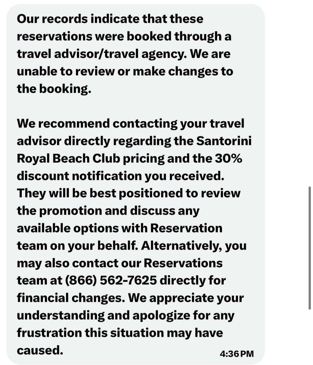 RoyalST55's tweet photo. @RoyalCaribbean This is certainly not the response or resolution I expected. https://t.co/zVzzzJv0VQ