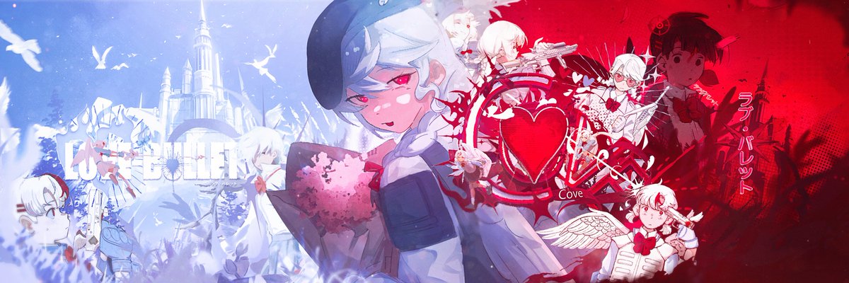 GraphismeMaster's tweet photo. Love Bullet Header💘☁🕊
#LoveBullet #header #discord #twitterheader #design #graphic #love #bullet #boti #cove #shape https://t.co/p2tIQ9xDNR