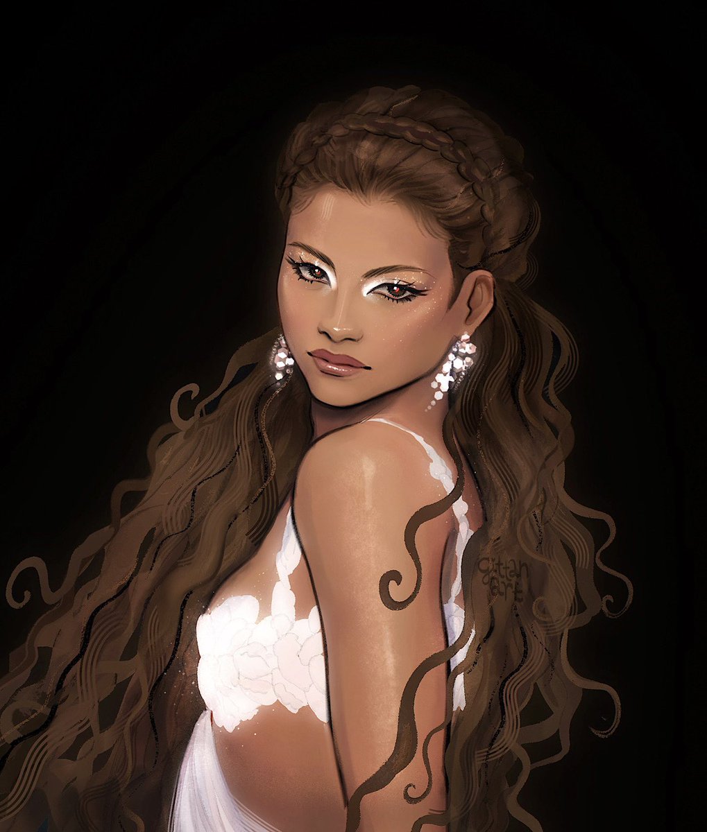 gittanart's tweet photo. zendaya as athena https://t.co/bRuk9fka9U