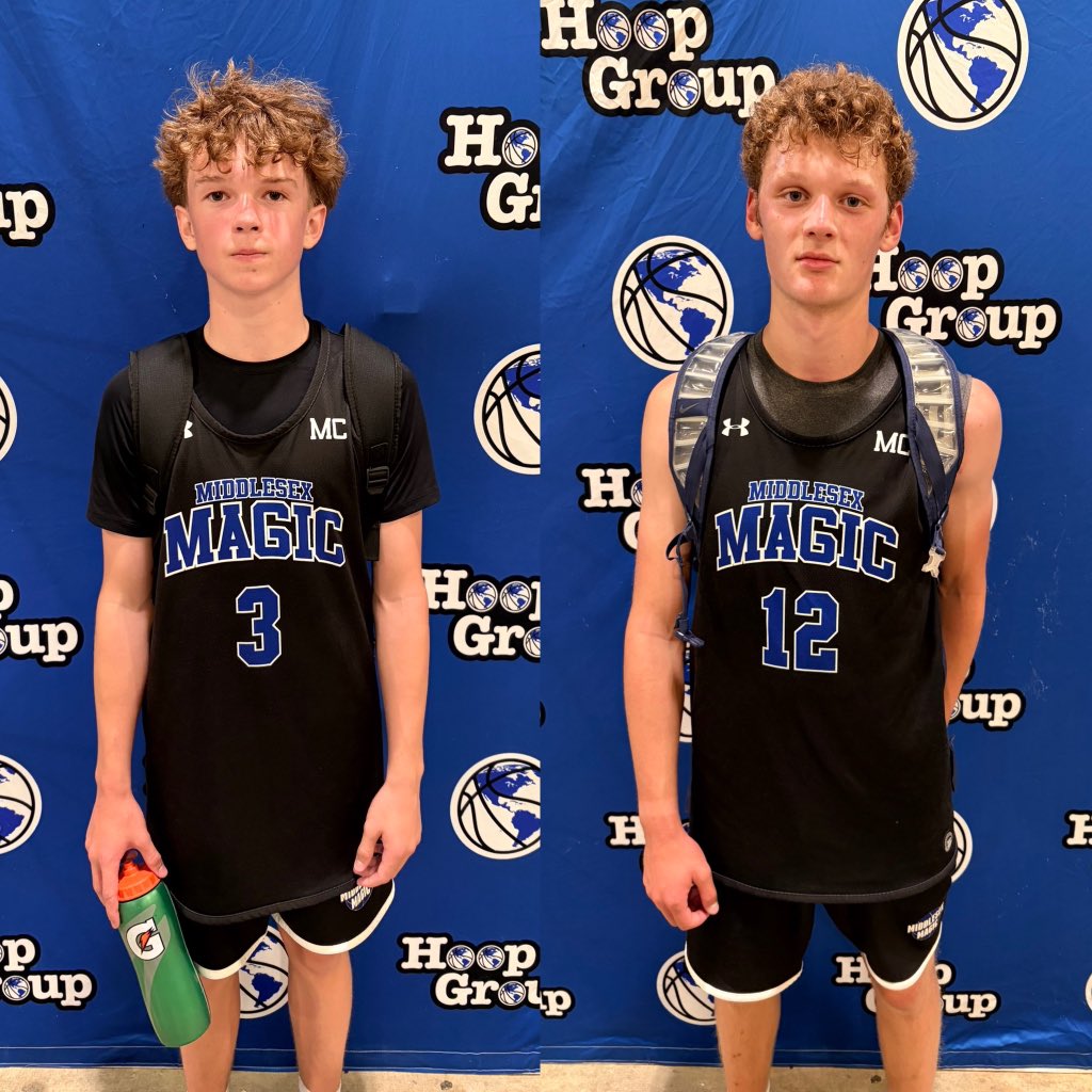 MiddlesexMagic's tweet photo. Magic 15U HGAL beats Team WildcatΒ HGSL 56-55 to move onto the Final Four of the AC JamFest!!
Sean Carlson - 17 points, 4 assists (3-3 pointers)
Carter Kahn - 14 points, 8 rebounds, 2 Blocks
#MagicFamily #AtlanticCityJamFest #HoopGroup https://t.co/ddxVt8r7En