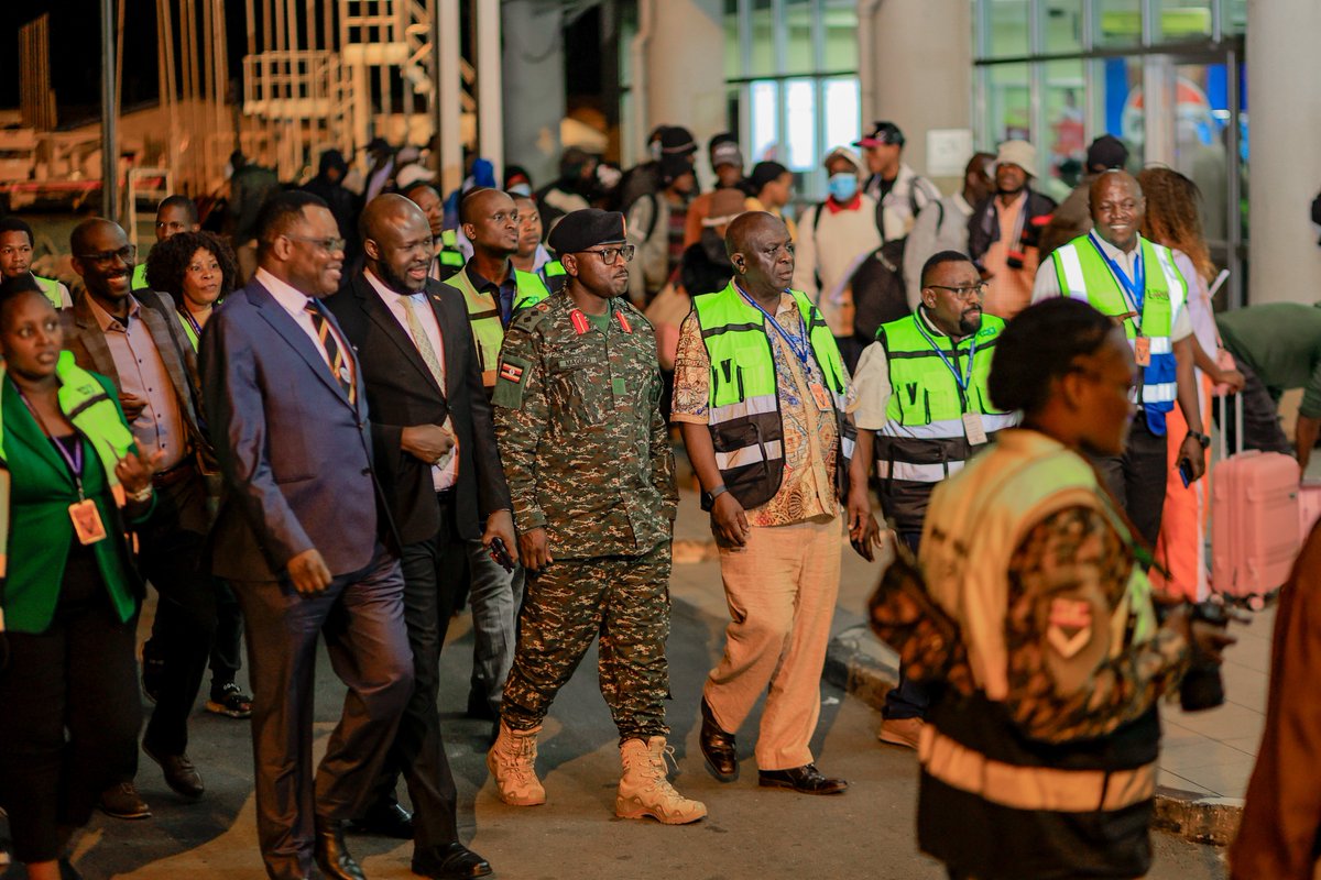 UgEmbassySA's tweet photo. The successful completion of Phase I marks the largest Government-led overseas evacuation operations ever undertaken by @GovUganda, with 1,102 Ugandan nationals safely repatriated from South Africa through six coordinated evacuation flights. 

The operation brought together multiple Government institutions, including @UgandaMFA, @UgEmbassySA, UPDF, @UG_Airlines and other partners in a whole-of-government response to protect Ugandan citizens affected by the unrest.