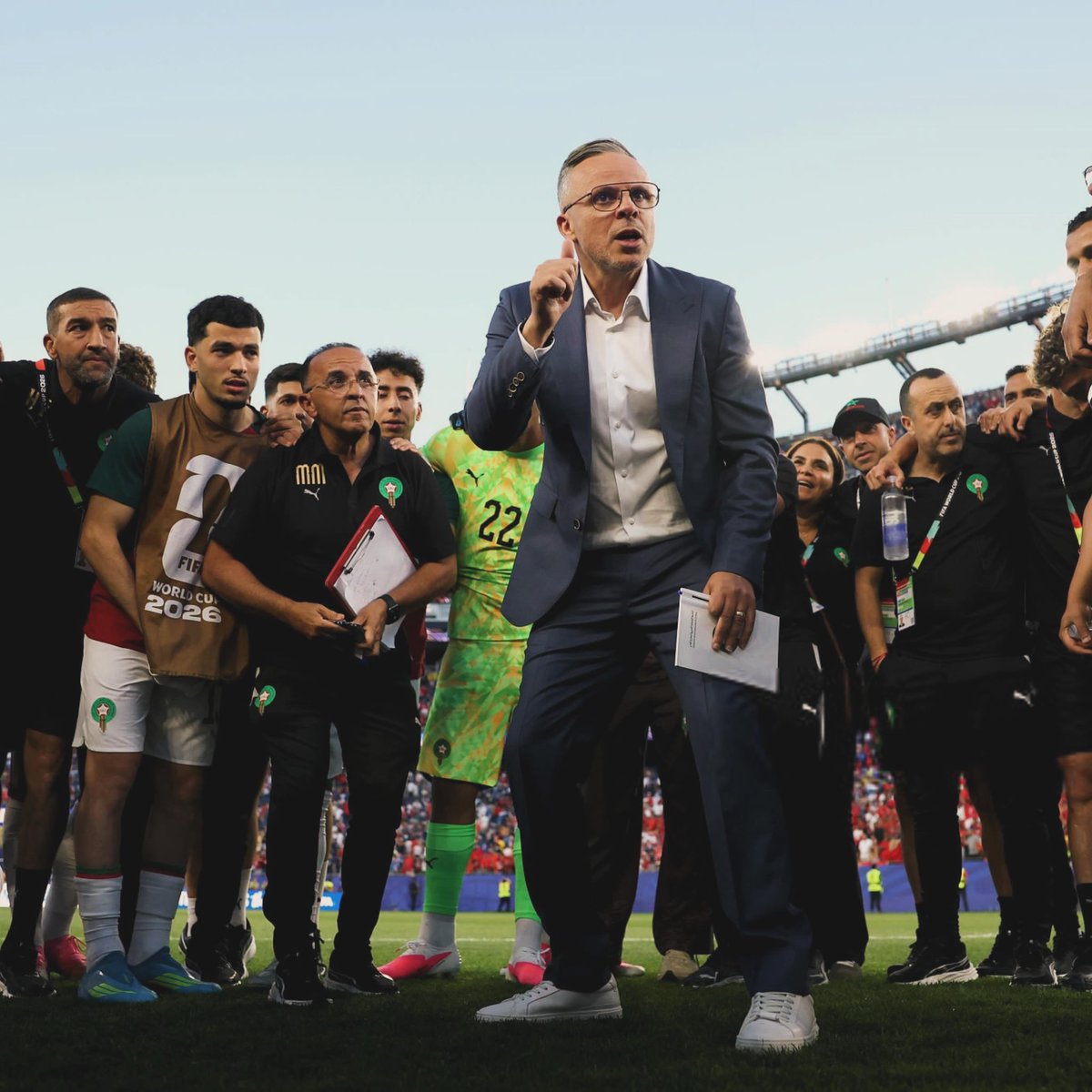 GeronimoMorgans's tweet photo. Massive props to Morocco. 

Being eliminated by a France side possessing Mbappe, Dembele, Olise and Doue is genuinely unfair for any national team to face (that level of individual quality doesn’t exist anywhere else in world football right now).

Fell a bit short but back to back World Cup quarter finals is not a joke. It’s not a fluke. It’s a footballing nation building something sustainable.

Mohamed Ouahbi, his staff and every single player who wore that shirt this tournament, you did yourselves incredibly proud. 

The organisation, the discipline, the collective belief throughout has been the mark of the best drilled African side at this World Cup, without question. Heads held high. 🇲🇦