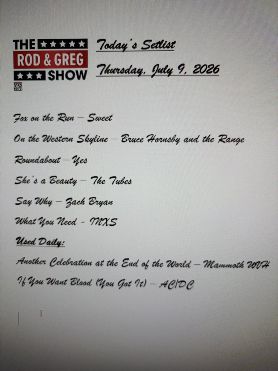The Rod and Greg Show tweet media