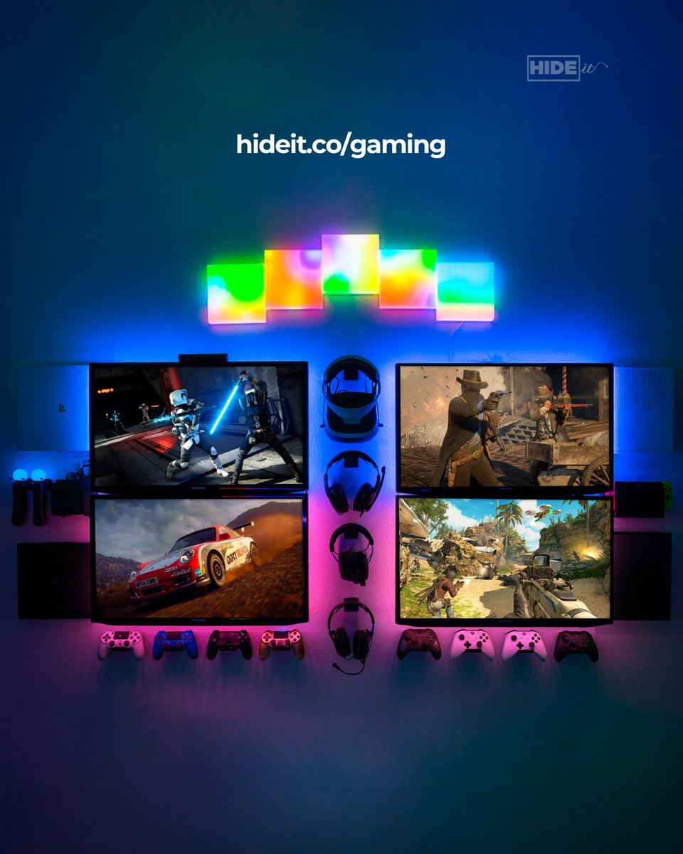 HIDEitMounts's tweet photo. The kids asked for a gaming room. Here's what we actually built. 
https://t.co/Kz1wkVHG2q https://t.co/P0TdNbqFBN