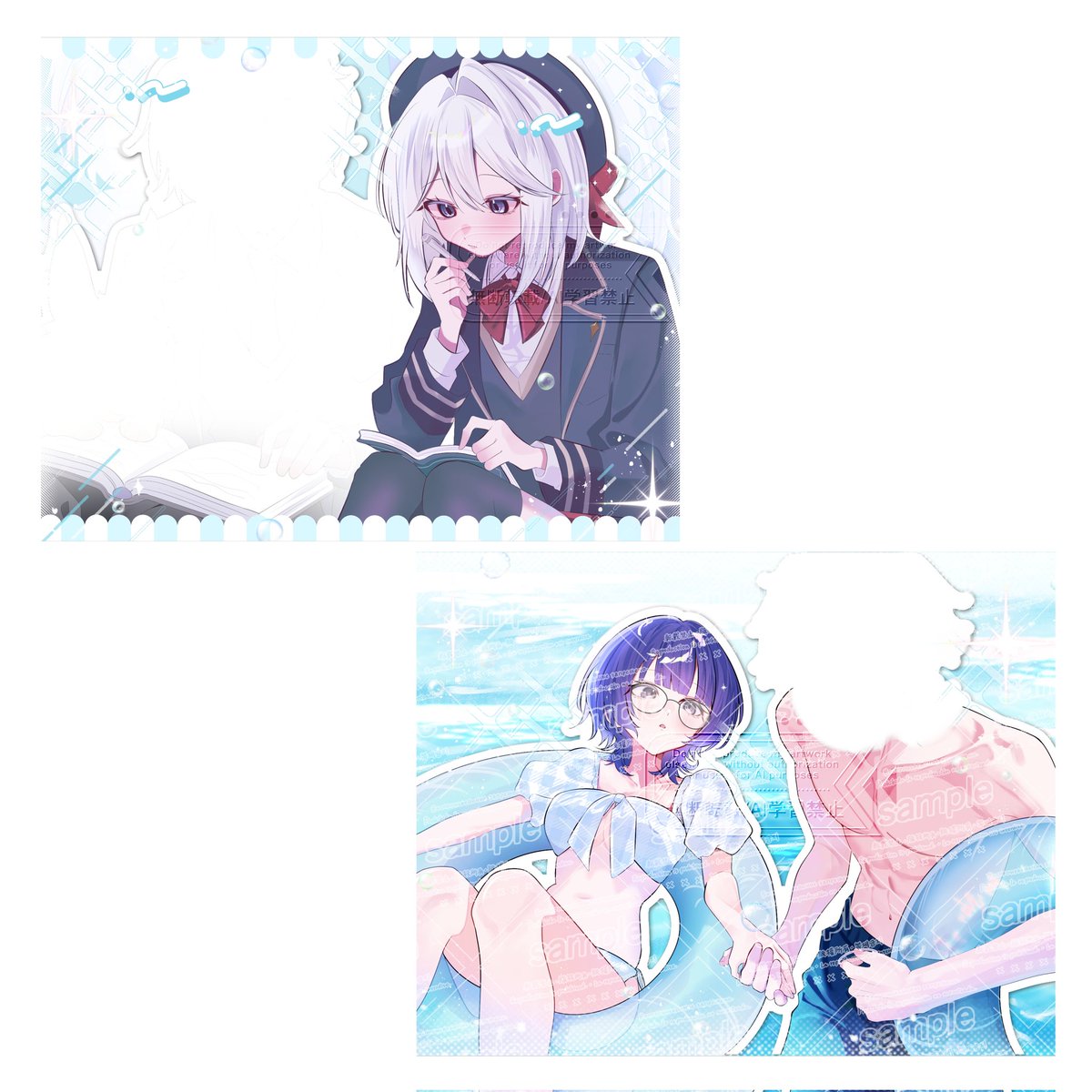 NO_I404's tweet photo. 描き合いありがとうございました🪽🤍 https://t.co/4YtKyGGBes