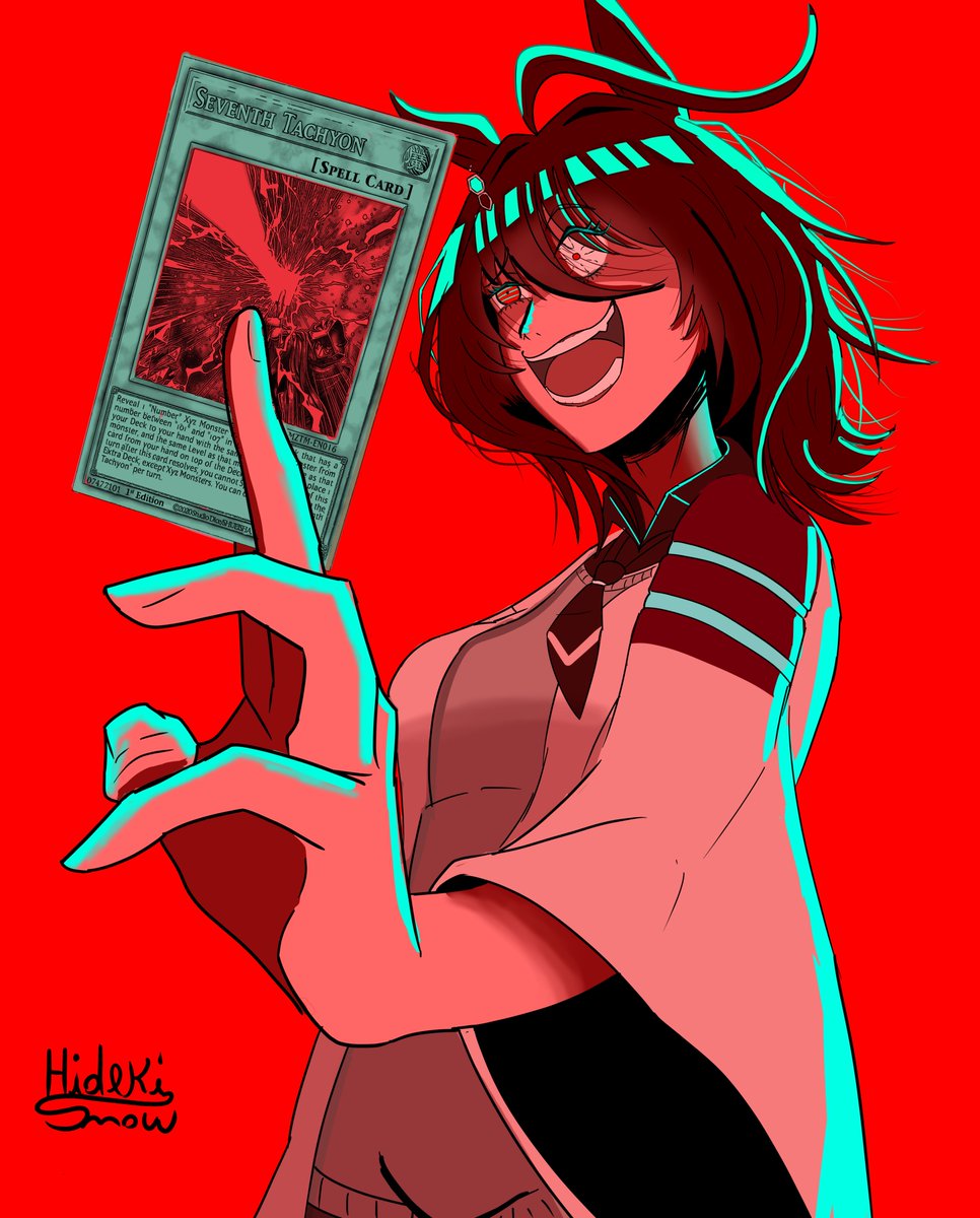 SnowHideki's tweet photo. Agnes The Seventh Tachyon

#umamusumepretttyderby #yugioh https://t.co/RgJ2Xh9SNk