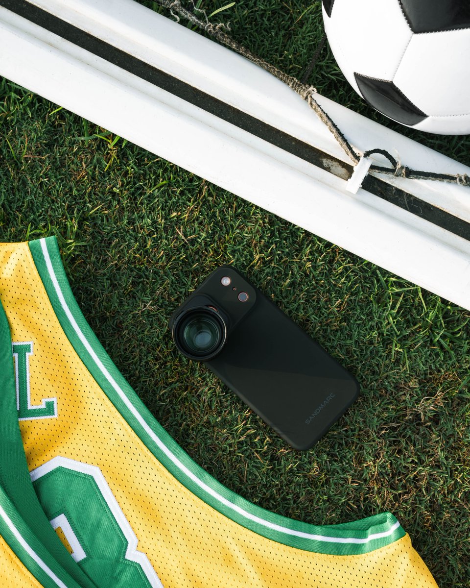 sandmarc's tweet photo. The lens built for the action. ⚽️ SANDMARC Telephoto 58mm Lens.

Mounted to iPhone's 48MP main camera, it combines 2x optical magnification with the best sensor on the device. Larger pixels, more light, better dynamic range, and sharper detail even in low light. Premium multi-coated glass, built for every shot worth taking. 

#sportsphotography #worldcup #worldcup2026 #iphone17pro #travelphotography