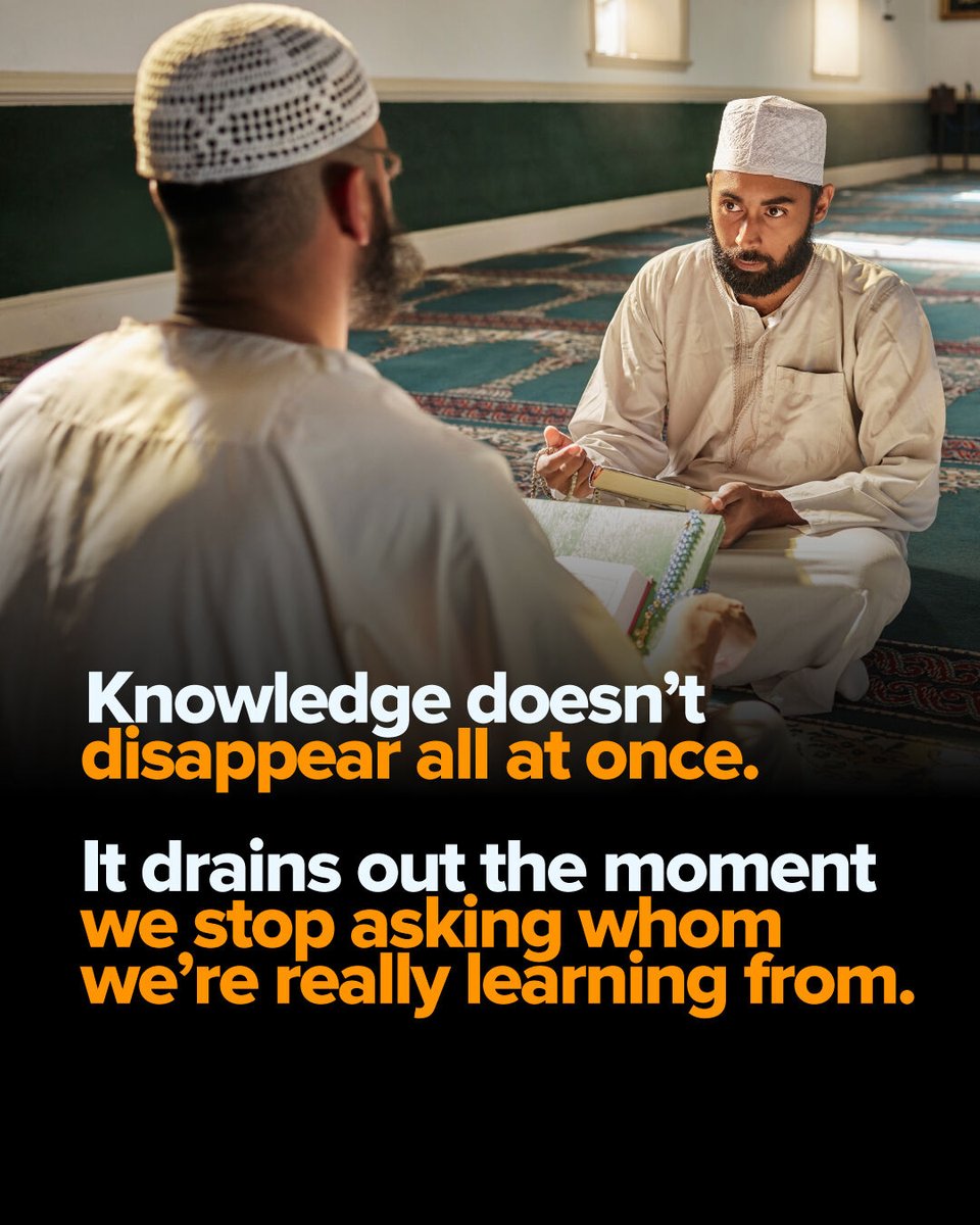 yaqeeninstitute's tweet photo. We're surrounded by information and somehow starving for knowledge.

The internet put everything in reach. AI answers anything you ask, instantly, in whatever tone you want. We have more knowledge at our fingertips than any generation before us could reach in a lifetime.

But looking something up in seconds isn't the same as understanding it. Our knowledge runs a mile wide but only an inch deep. 

So the loudest voice gets the room. Confidence gets mistaken for credibility. Loud and wrong beats quiet and careful, because careful doesn't trend.

Fourteen centuries ago, the Prophet ﷺ described exactly where this ends.

Watch Signs of the Hour Episode 9: The Rise of the Unqualified: https://t.co/L38D2zTTnG