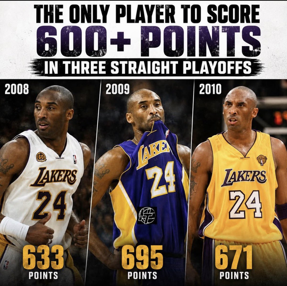 DogeRomeo's tweet photo. Kobe did all this while playing in the hardest era of ball… 

Not only was the defense physical, but the players were at the best in any era of ball. 

You had to see it to believe it.

No one can guard Kobe.. the goat 🐐 https://t.co/xonBoLub6O