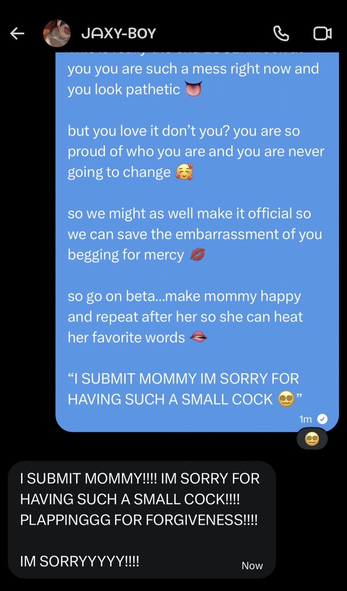 ProWankbattling's tweet photo. 376-115

Mommy has 6 wins in a row and I don’t know who is going to stop her 🥰 me and @JAXYGOONIELAND had a good battle with him starting so well…but in the end he submitted and needed to apologize for having a small cock 🤭 #wankbattle #wankchat #goon

https://t.co/4nk6KK9Pyl https://t.co/2uGMEXOmnU