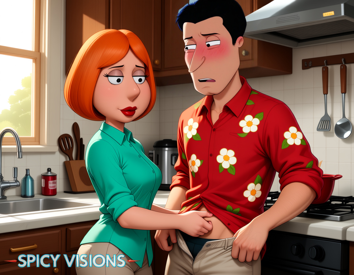 SpicyVisionsAI's tweet photo. Lois Griffin and Glenn Quagmire from Family Guy https://t.co/8Oje7u0mK4