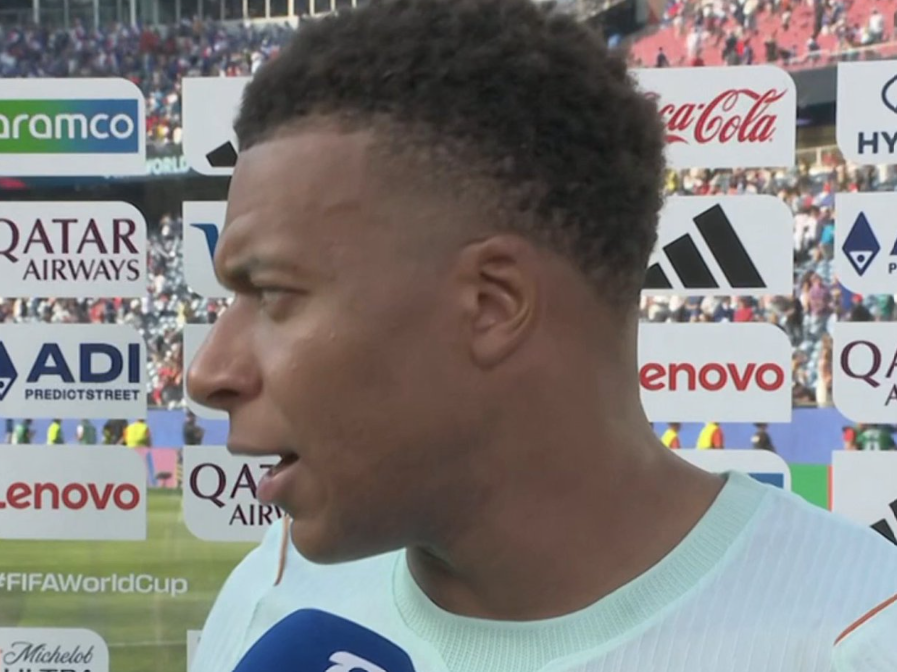 TouchlineX's tweet photo. 🚨🗣️ Kylian Mbappe: "I'm fine! I took a hit to the ankle, but everything's okay."

"Mateta was more ready than me to play the last 15 minutes." https://t.co/qCmLN4wj4f