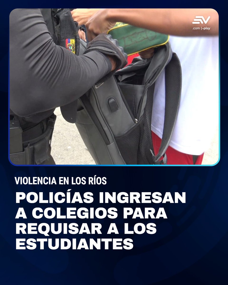 EcuavisaInforma's tweet photo. 🚨 Entre dos y tres adolescentes son retenidos cada semana en Quevedo y en Buena Fe por delitos que van desde el robo y el microtráfico hasta la extorsión y el sicariato. Ante esta realidad, la policía comenzó a realizar pesquisas en planteles educativos. 📲 https://t.co/OkAlihTcl5