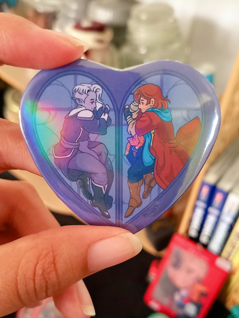 ruzovy_art's tweet photo. The heart badges are here!!! *^* 🫶🏽❣️ https://t.co/r78f7ZdNZm
