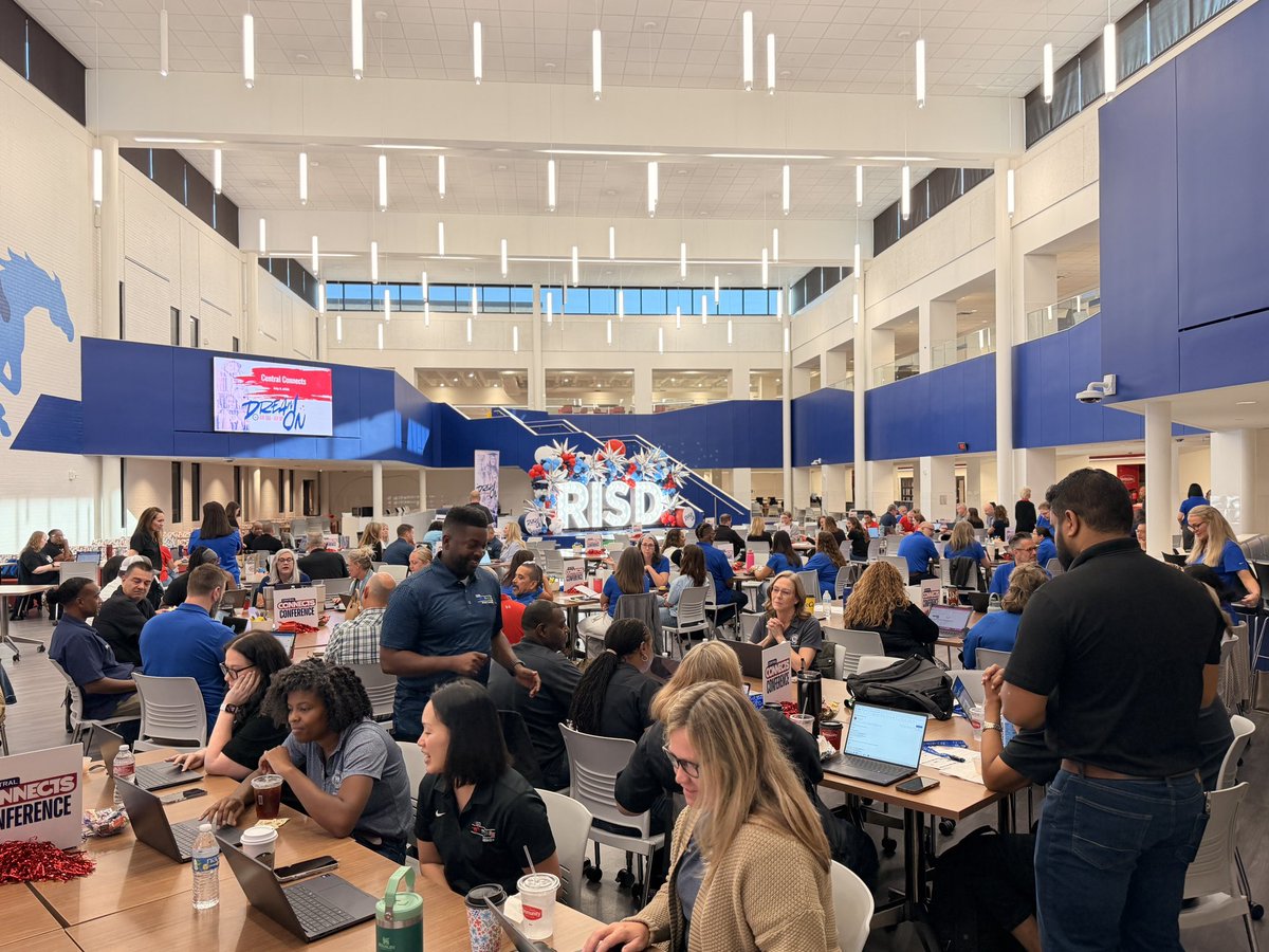 RichardsonISD's tweet photo. The 2026-27 school year officially kicked off as our Central Office leaders came together for the Central Connects Conference to align around our shared purpose and reaffirm our commitment to serving our campuses and community through the power of unreasonable hospitality and intentional leadership.

Here’s to a year of serving with excellence, making every experience count, and continuing to #RISDDreamOn for our students and staff! ✨