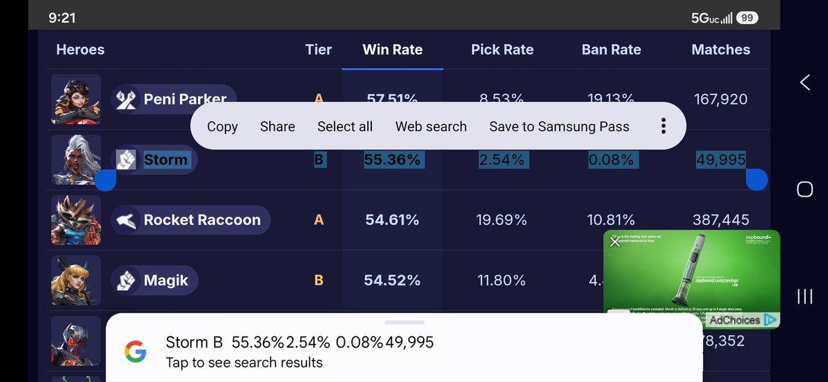 genmuzer0's tweet photo. @ApothizS Look at storms pick rate (lowest in the game)
Skins are decided based on pick rate as well as sales of that characters skins. Storm had a paid skin in season 1.5 when she was OP and that skin still didnt sell worth a shit. https://t.co/MWAAQeIg4u