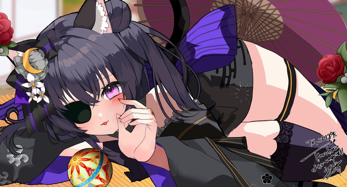 おはようなのじゃ🐈‍⬛💜