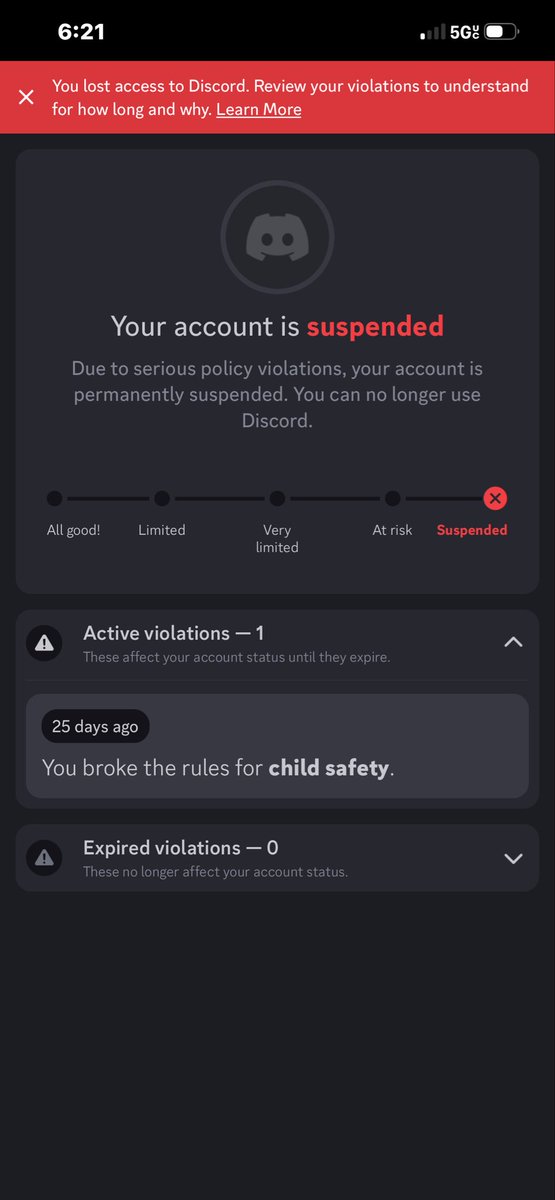 VoidRealmsMC_'s tweet photo. @discord_support https://t.co/45SP2icrfY