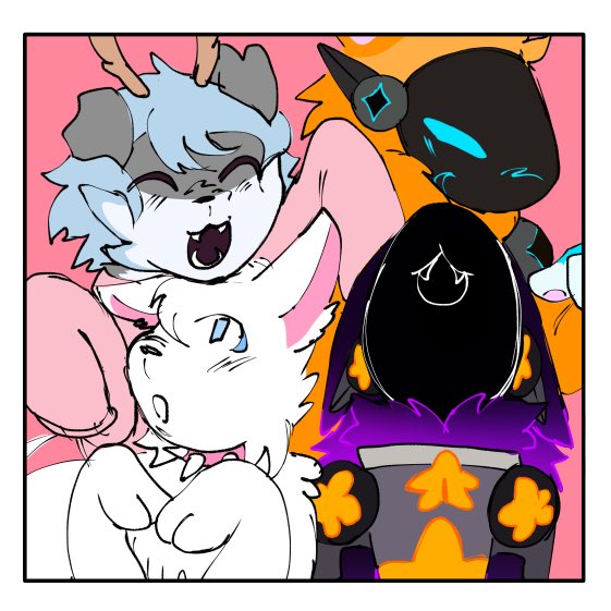 Brizk2610's tweet photo. A gift from my bf that he got me since my birthday is here soon! It’s 2 of our fursona’s mine is the puppy deer and right next to him is my proot fursona :3 his are the two below UwU https://t.co/i1vps9Uc3U