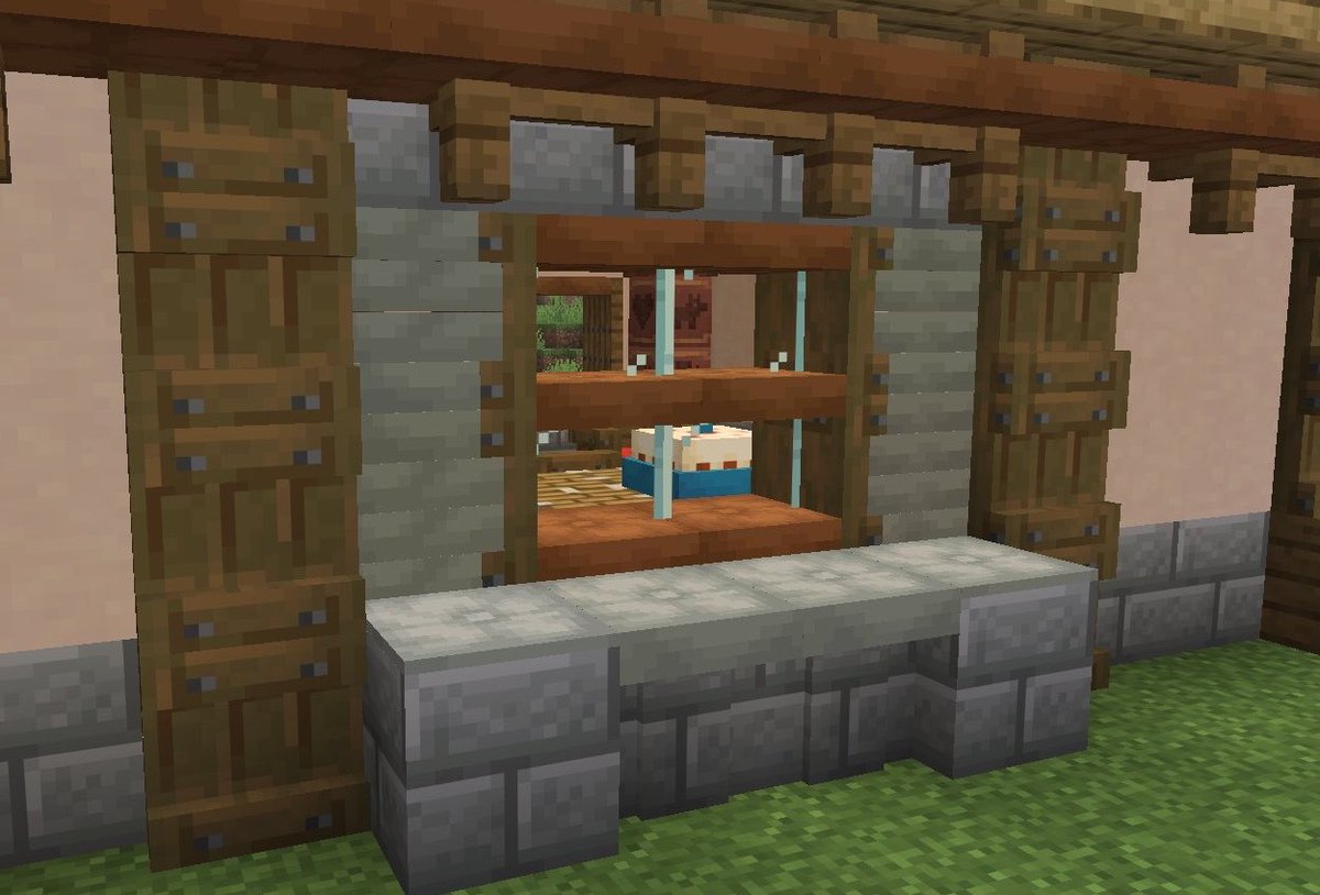 _Graus's tweet photo. Type of Windows you can now make in survival vanilla https://t.co/ax51MaBInF
